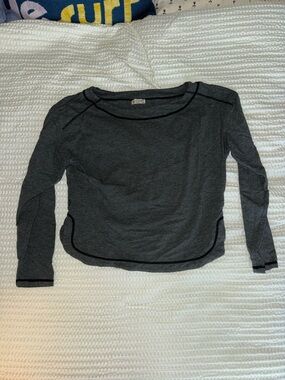 Heather Charcoal Long Sleeve Free People Pajamas